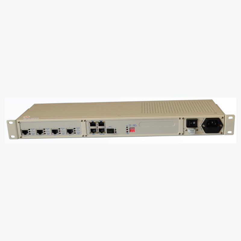 4 E1 TDM over IP Ethernet Multiplexer