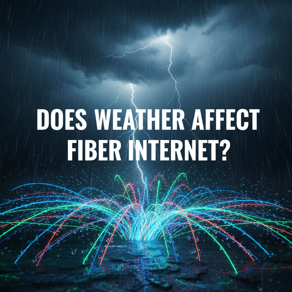 Does weather affect fiber internet?