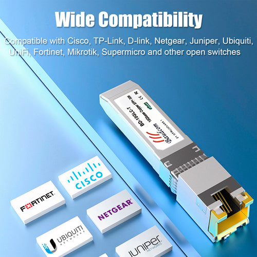 10Gbase-T SFP transceiver compatiblity