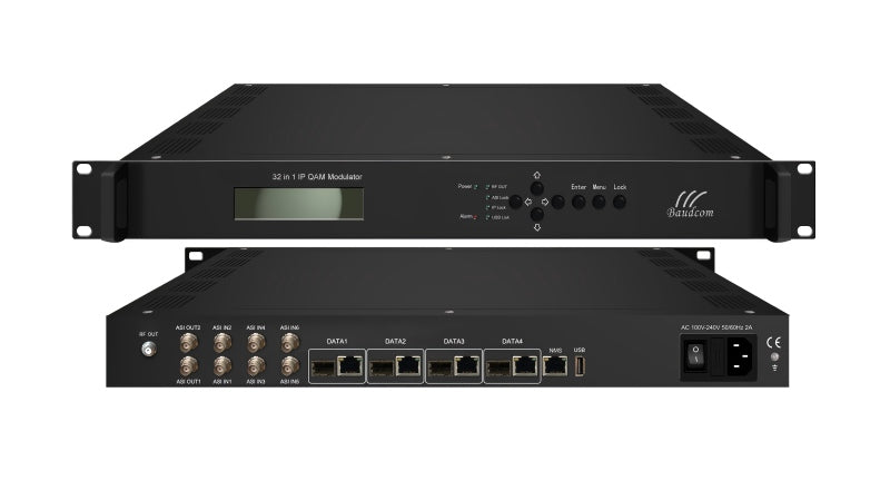 All-in-One 16/32 Channel DVB-C QAM Modulator | IP & ASI Input to RF Output