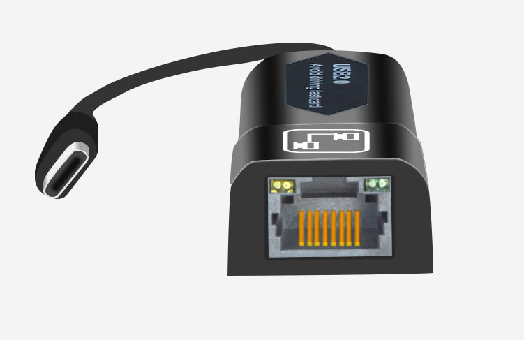 Type_c 2.0 to RJ45 adapter interface detail