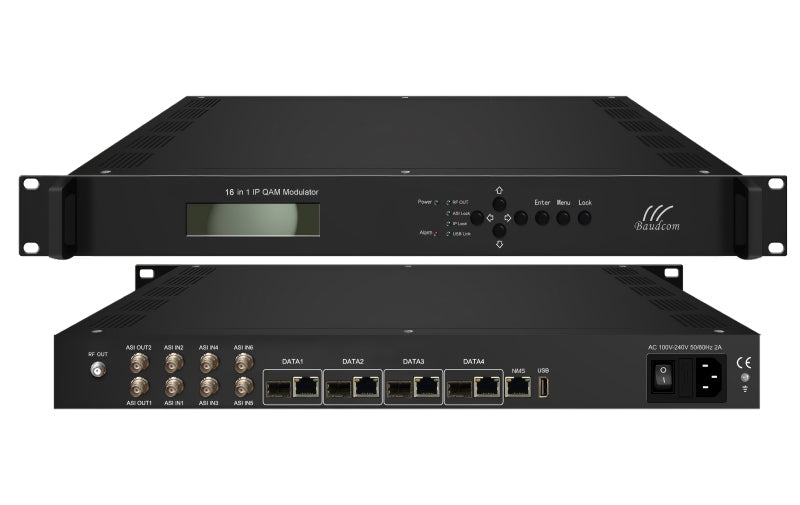 All-in-One 16/32 Channel DVB-C QAM Modulator | IP & ASI Input to RF Ou