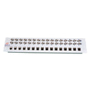 16 E1 Coax to RJ45 Front Mount Balun Panel