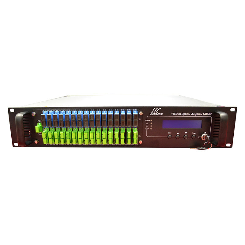 High Power 32 Port EDFA fiber optical amplifier with WDM