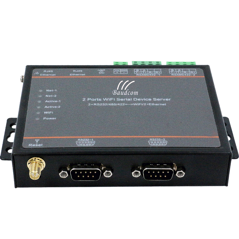 2Ports Serial to Ethernet wifi converter