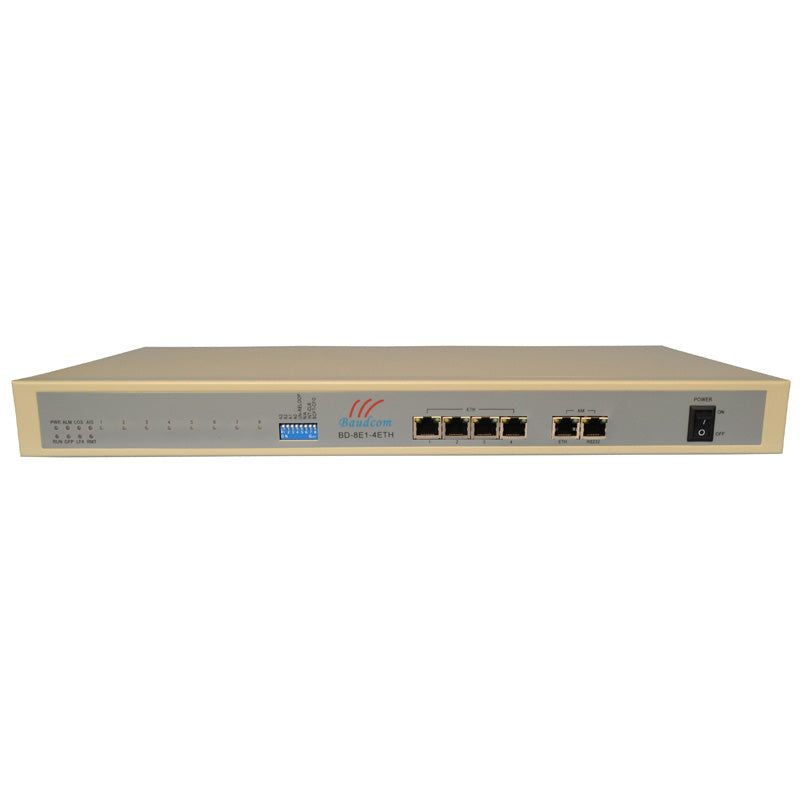 8E1 to 4 with SNMP and console managment Ethernet Converter