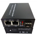 2Ports 100M POE ethernet work fiber media converter